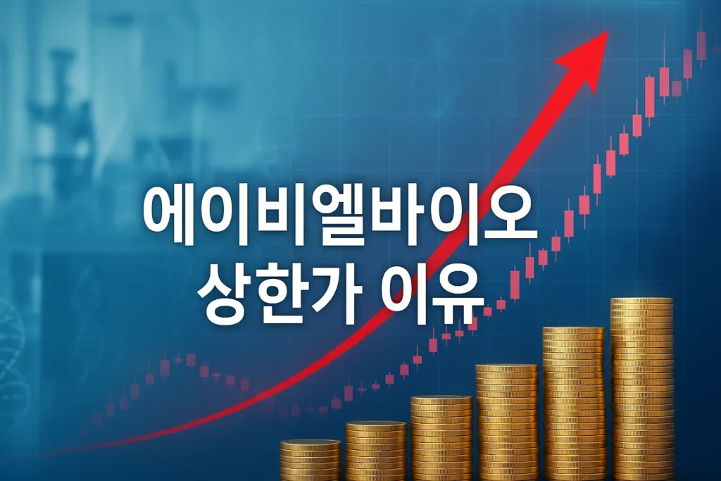 바이오테마 대장주 에이비엘바이오 주가 급등 상한가 이유