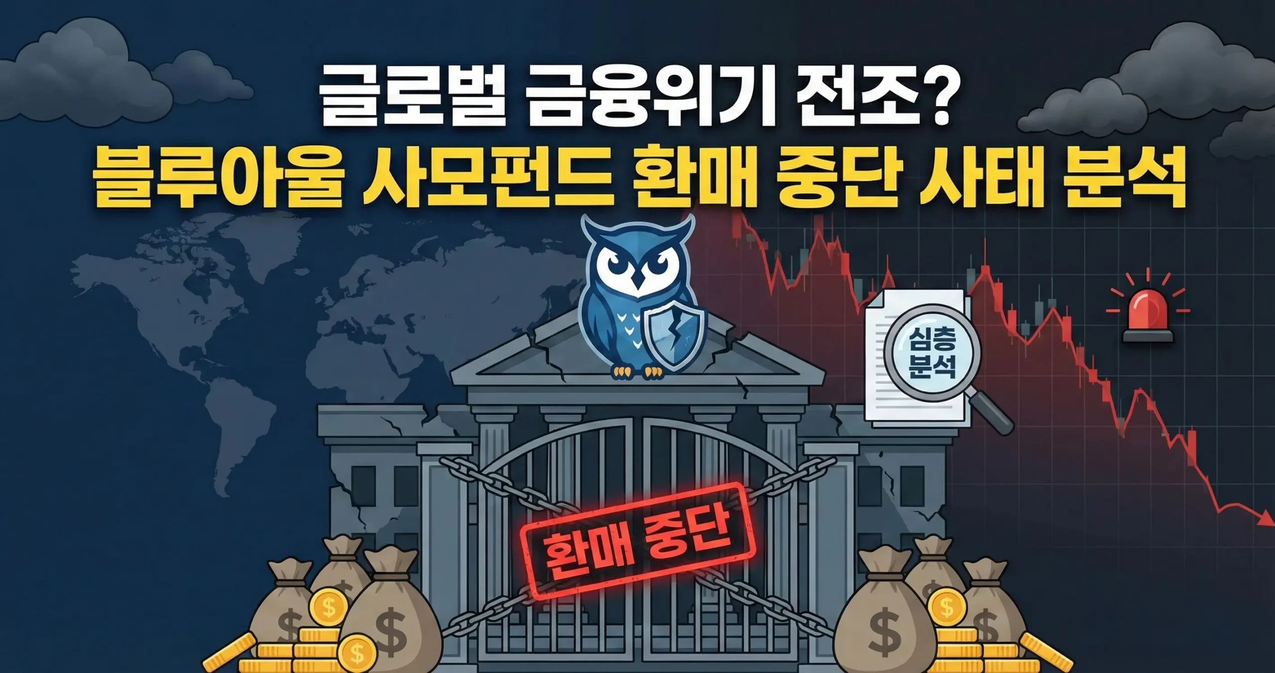 글로벌 금융위기 전조? 블루아울 사모펀드 환매 중단 사태 분석