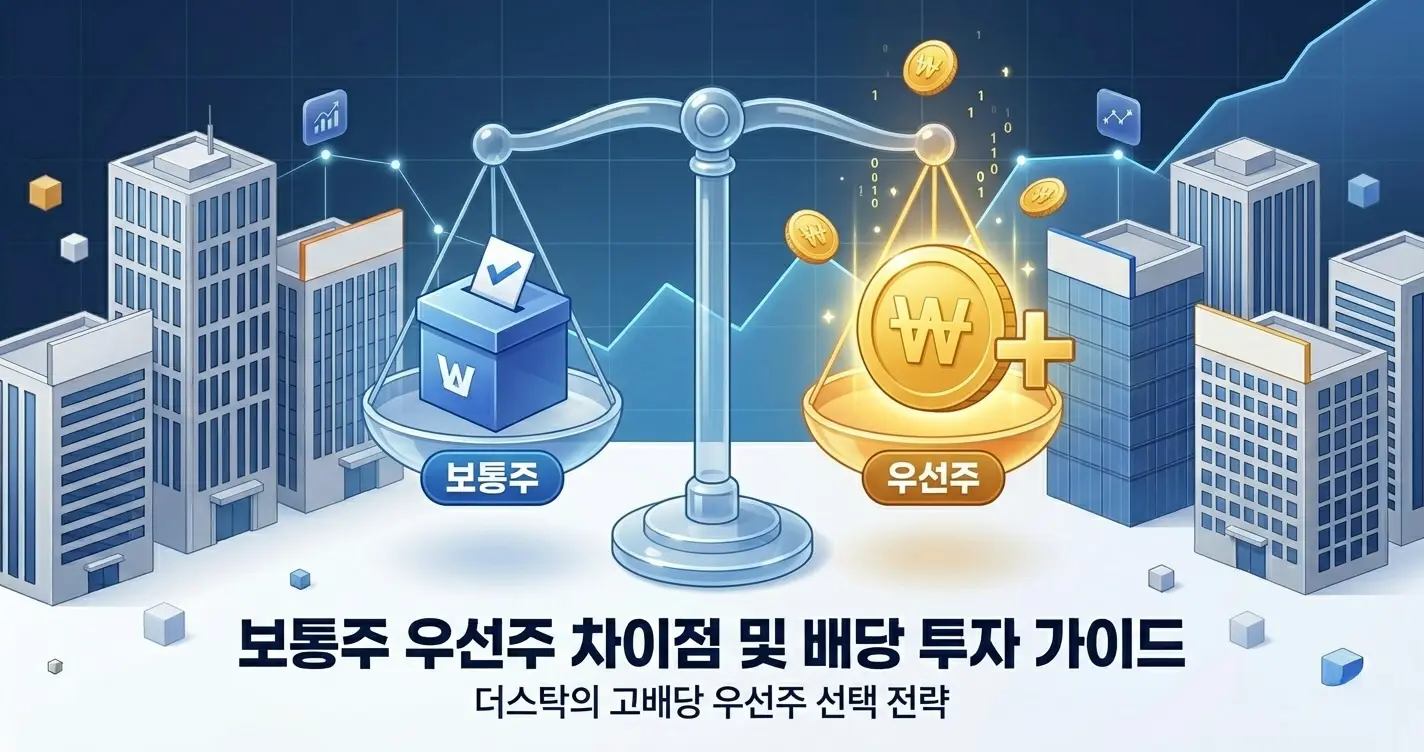 보통주 우선주 차이점은? 배당금 수익률을 높이는 방법