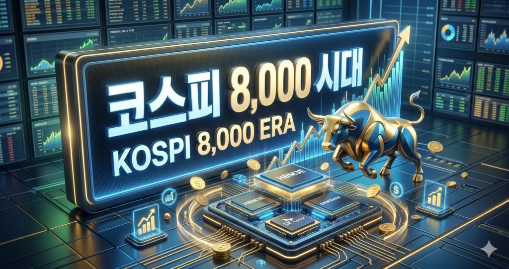 K-증시 골드만삭스 목표주가 코스피 8000 상향 반도체 슈퍼사이클 시작
