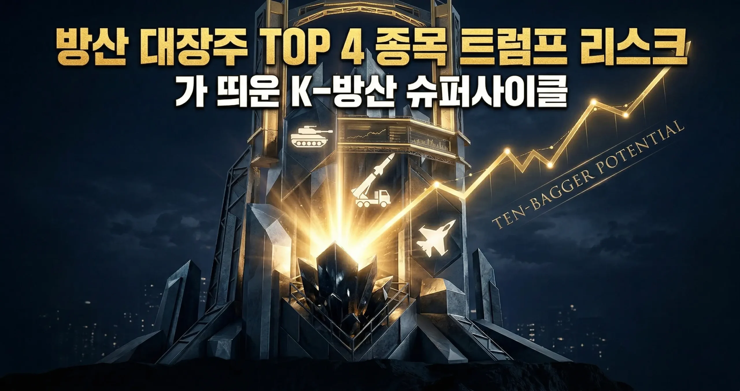 방산 대장주 TOP 4 종목 트럼프 리스크'가 띄운 K-방산 슈퍼사이클