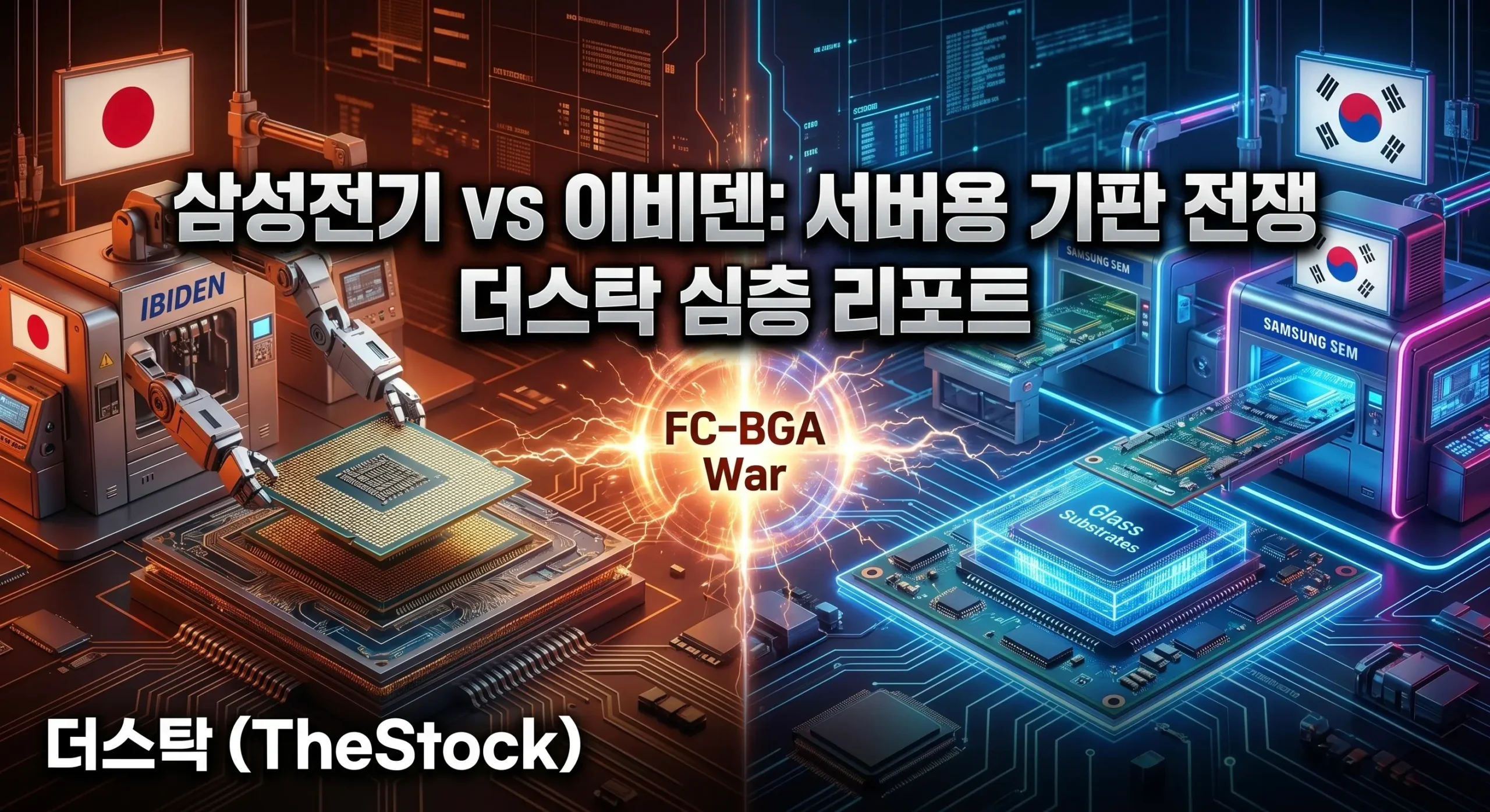 서버용 FC-BGA 기판 1위를 위한 삼성전기와 일본 이비덴의 기판 전쟁
