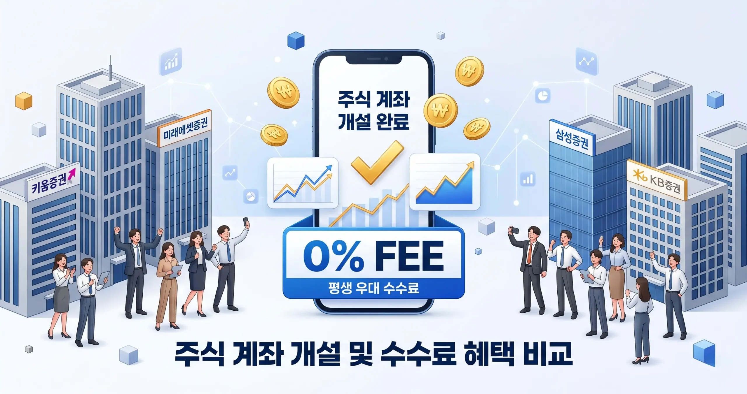 주식 계좌 개설 방법 총정리: 증권사별 수수료 평생 우대 이벤트 비교 (2026)