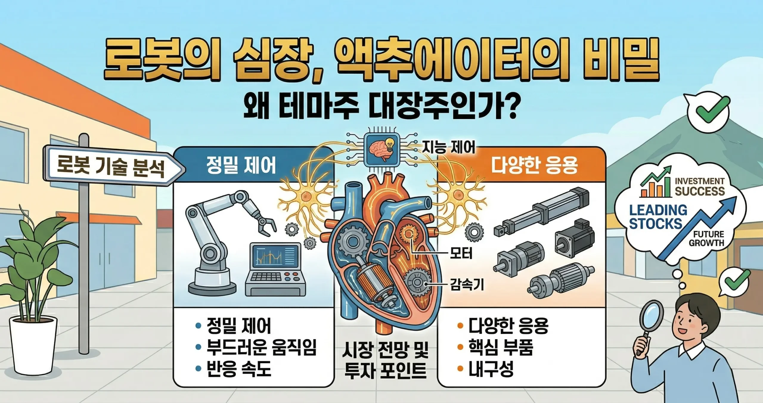 로봇의 심장 액추에이터 뜻  왜 로봇 테마주 대장주 주목 이유