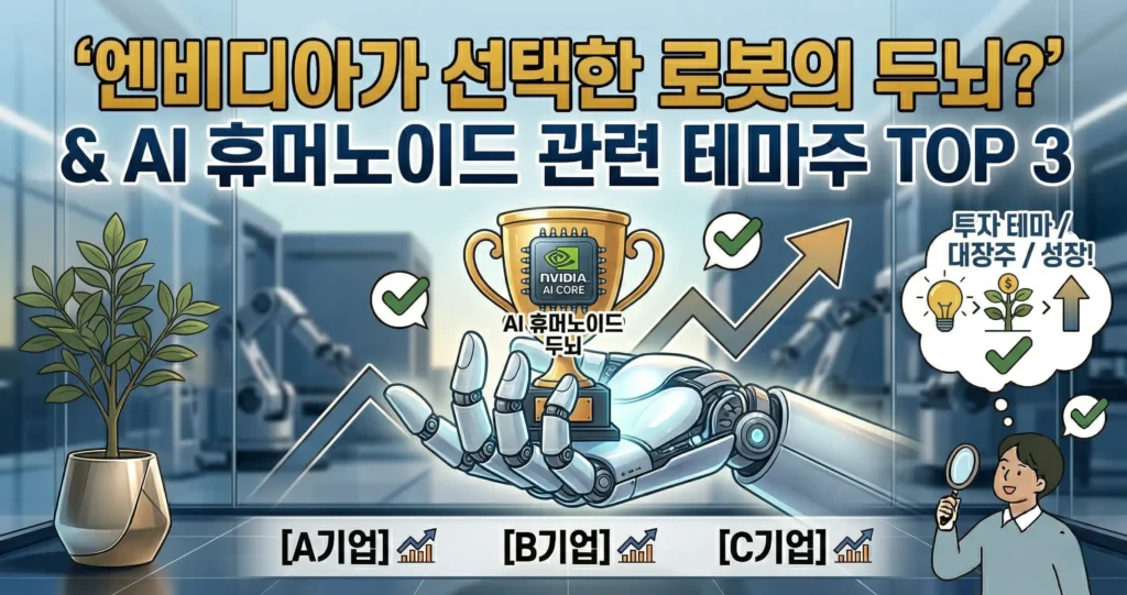 엔비디아가 선택한 로봇의 두뇌? AI 휴머노이드 관련 테마주 TOP 3