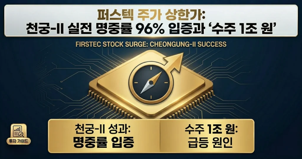 퍼스텍 주가 상한가 이유, 천궁-II 96% 명중률에 수주 잔고 1조 돌파