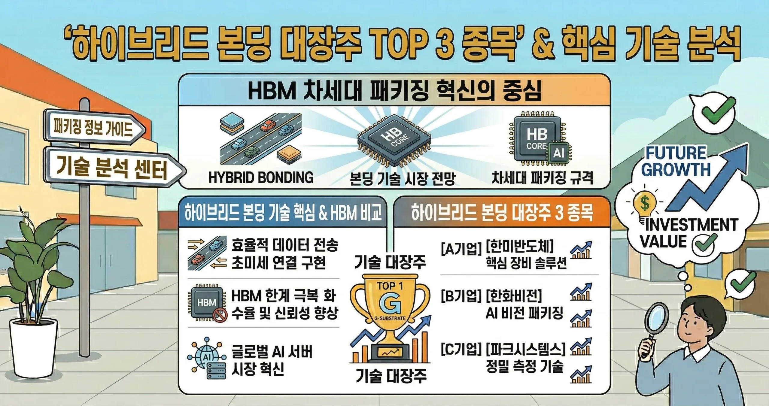 하이브리드 본딩 대장주 TOP 3 종목 한미반도체 한화비전 파크시스템스