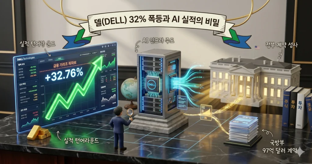 델(DELL) 32% 폭등과 '어닝 서프라이즈' 이유 분석