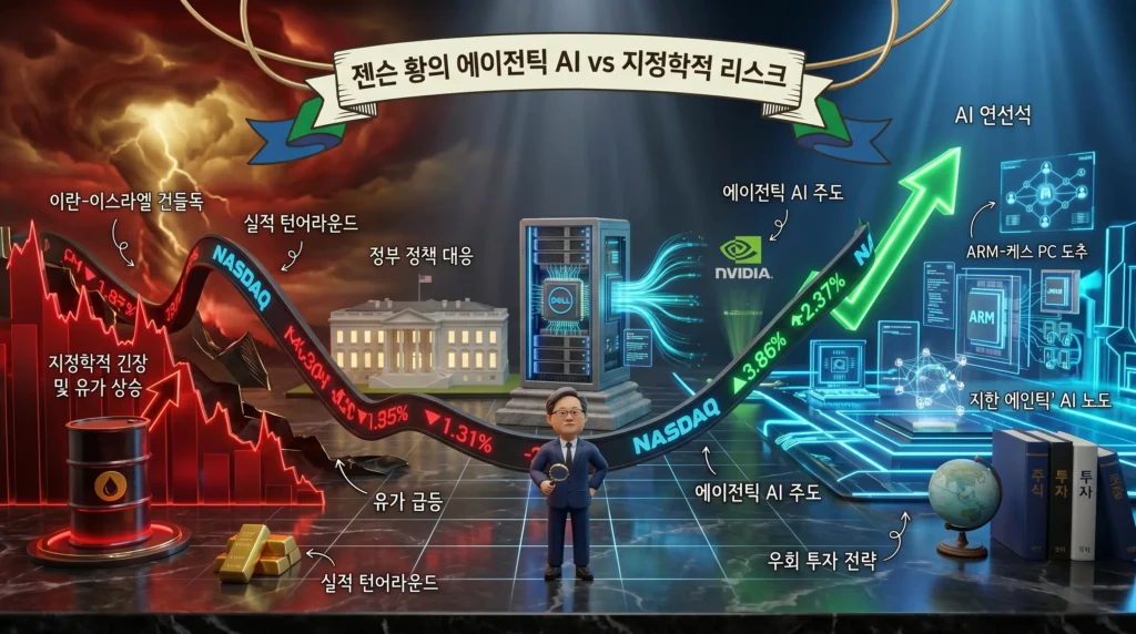 6월1일 미 증시 요약 유가 7% 폭등에도 기술주 반등 성공! 나스닥 사상 최고가 경신 이끈 '젠슨 황 효과'