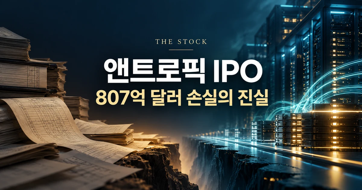 앤트로픽 IPO와 807억 달러 순손실의 회계·현금 차이를 분석하는 이미지