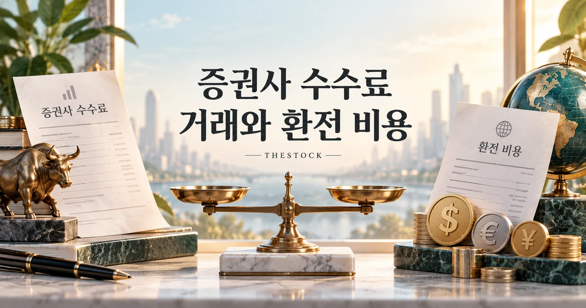 증권사 수수료 비교 방법: 평생 우대·환전·해외 주식 비용