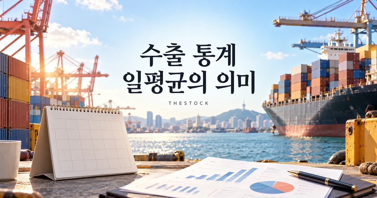 컨테이너 항만과 무역 자료, 달력으로 살펴보는 일평균 수출