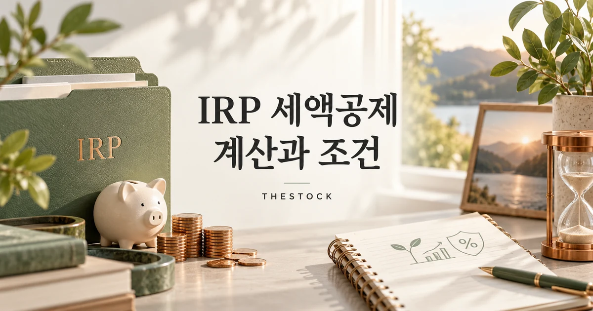 IRP 세액공제 계산: 연금저축 600만원·합산 900만원 구분