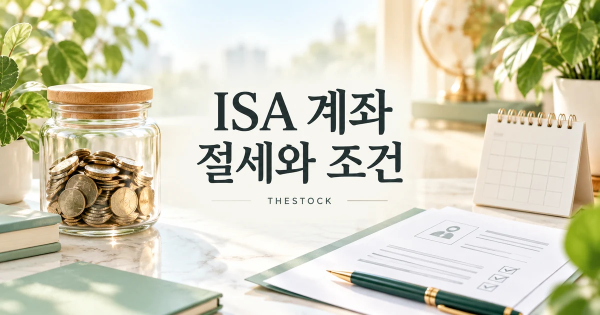ISA 계좌 장단점: 비과세 한도·가입 조건·중도 인출 확인