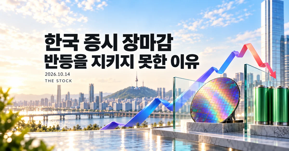 한국 증시 장마감: 코스피 6000선보다 중요한 반등의 조건 대표 이미지