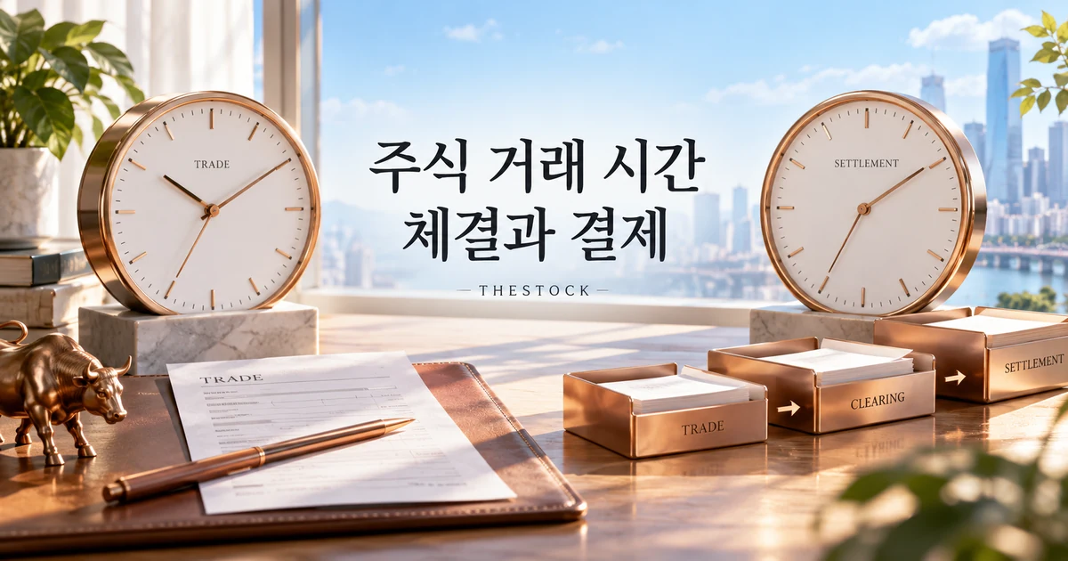 국내 주식 거래 시간: KRX·NXT와 T+2 결제 구분