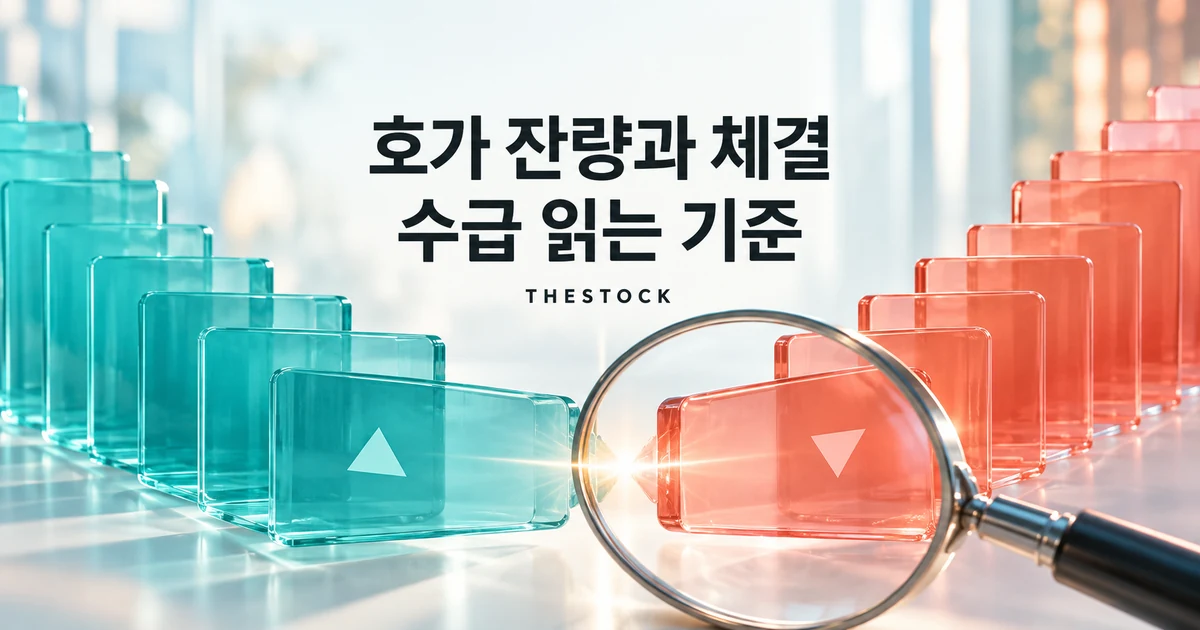 호가 잔량과 체결강도 읽는 법: 큰 주문이 상승 신호는 아닌 이유