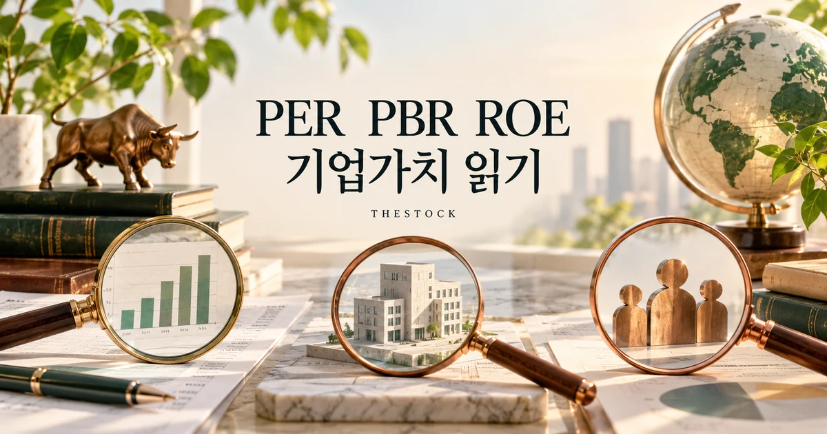 PER·PBR·ROE 뜻과 계산법: 주가와 기업 실적을 비교하는 방법 대표 이미지