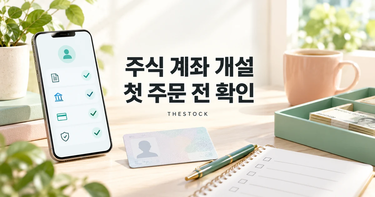 주식 계좌 개설 방법: 본인 확인부터 첫 주문 전 설정까지