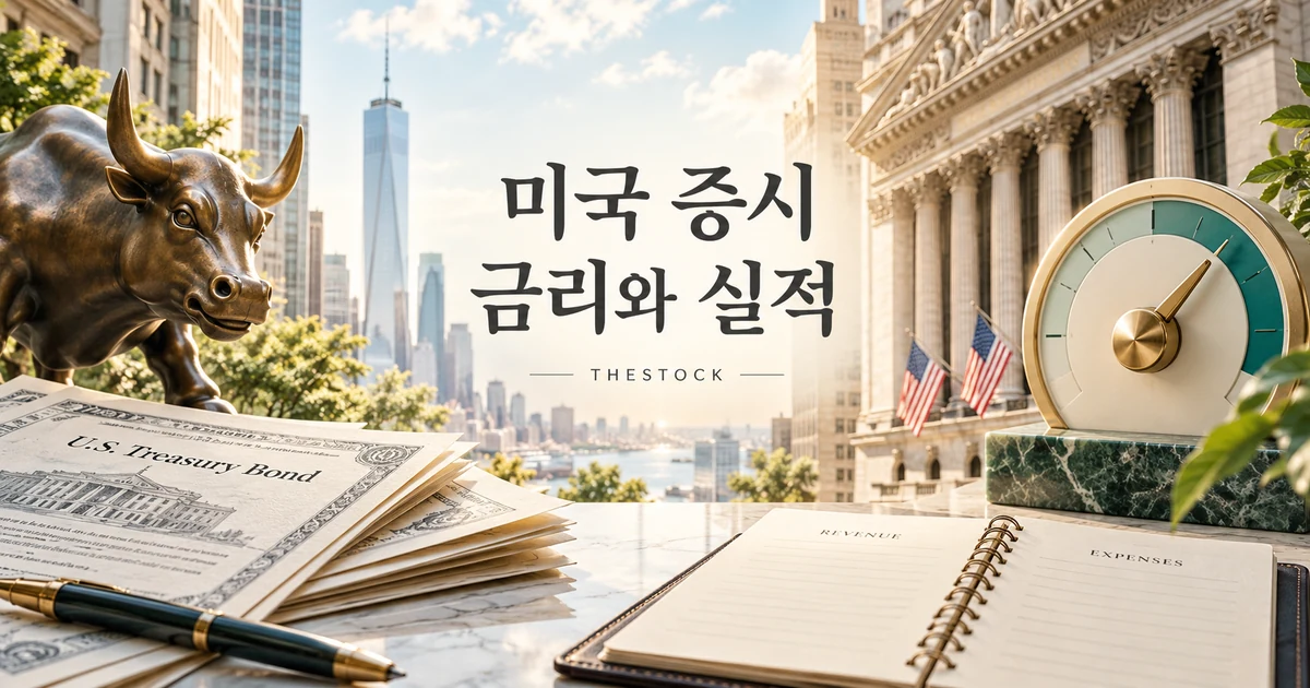 뉴욕 금융가와 금리 지표, 기업 실적 자료