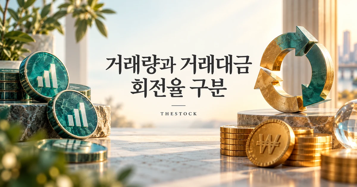 거래량 분석 기초: 거래량·거래대금·회전율 구분